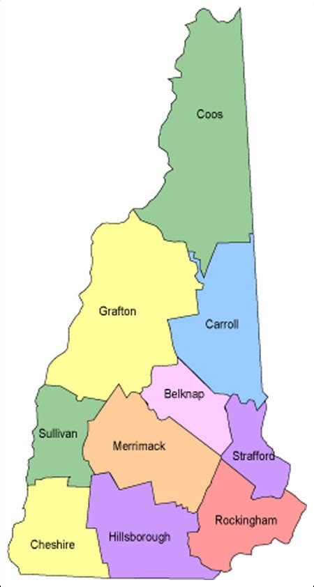 Online Maps New Hampshire County Map