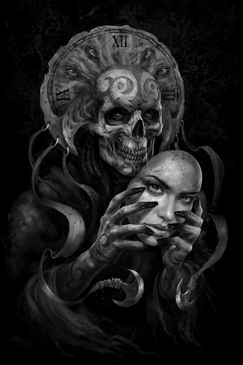 Drawing Fantasy Art Skull Skull Face Death Mask Face Mask Wallpapers Hd Desktop And