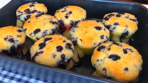 Super Fluffy Blueberry Muffins YouTube