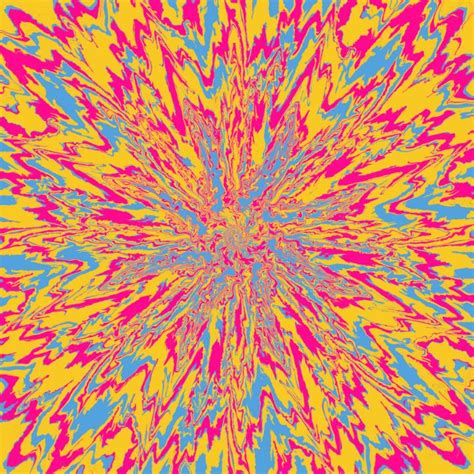 Pink Blue Yellow Trippy Jackson Finnick Digital Art Abstract Color ArtPal