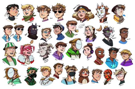 I Drew Every Member Of The Dream Smp Pl Space Commissions Open Bar