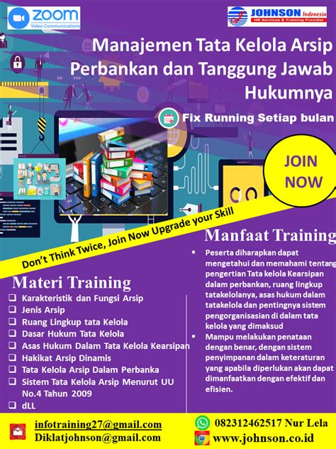 Jadwal Training Manajemen Tata Kelola Arsip Perbankan Training