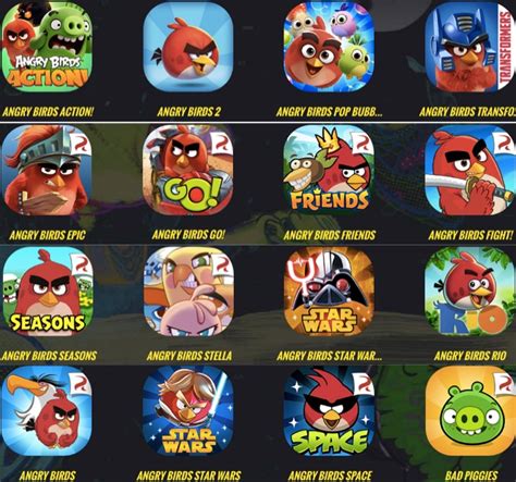 List Of Games Angry Birds Wiki Fandom
