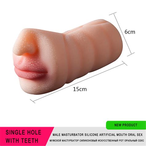 Купить Секс товары D Realistic Deep Throat With Teeth Male Masturbator Silicone Artificial