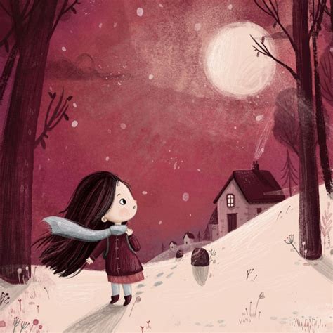 Lucy Fleming The Bright Agency Watercolor Night Sky Illustration