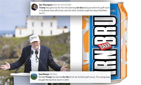 Donald Trump Bans Irn Bru From His Scottish Golf Resort