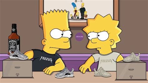 The Simpsons As Sneakerheads In Yeezy Boost Fubiz Media