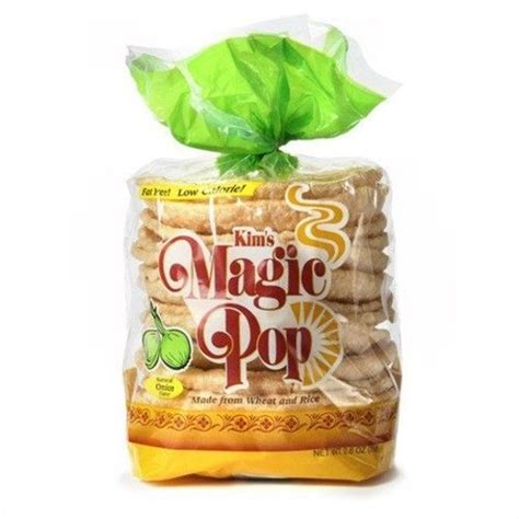 Kims Magic Pop Onion Flavor 12 Pack Freshly Popped Rice Cakes