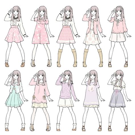 Outfit Ideas Drawing Anime Clothes Character Design Drawings