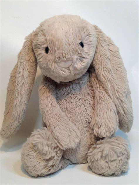 Jellycat Bashful Beige Bunny Rabbit Stuffed Plush 12in