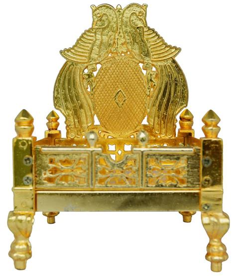Aakrati Golden Throne Singhasan Made Of Zinc Metal Buy Aakrati Golden