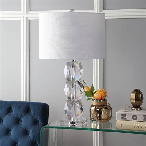 Sofia 26 Crystal Led Table Lamp Clear By Jonathan Y
