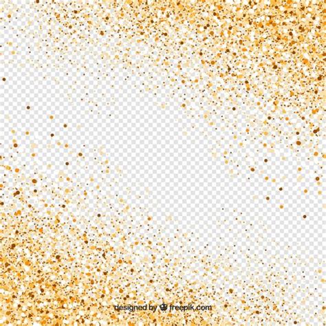 Premium Vector Transparent Golden Glitter Background Glitter