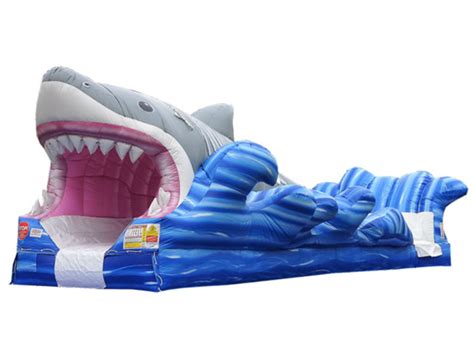 Shark Slip And Slide Wet Angelitos Jumpers Llc Inflatable Rentals