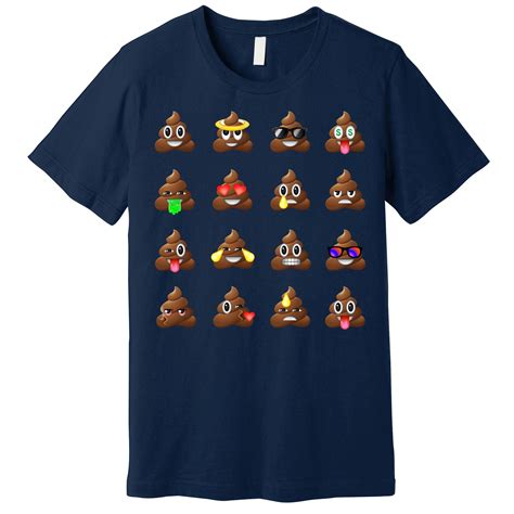 Funny Poop Emojis Smiley Premium T Shirt Teeshirtpalace