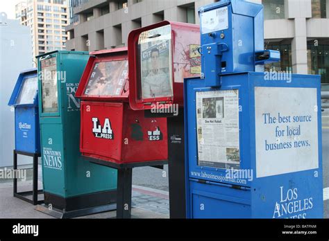 free newspaper stands in Los Angeles, USA Stock Photo - Alamy