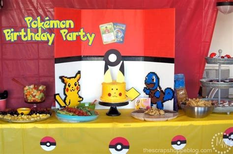 Pokémon Birthday Party The Scrap Shoppe Pokemon Party Games Pokemon