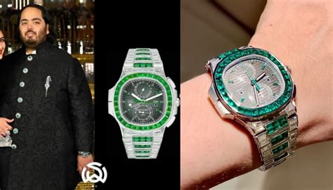 Anant Ambanis Vvip Patek Philippe Watch Featuring Emeralds And
