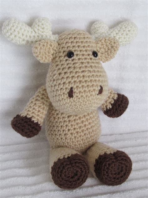 Crochet Moose Moose Stuffed Animal Stuffed Moose Moose 