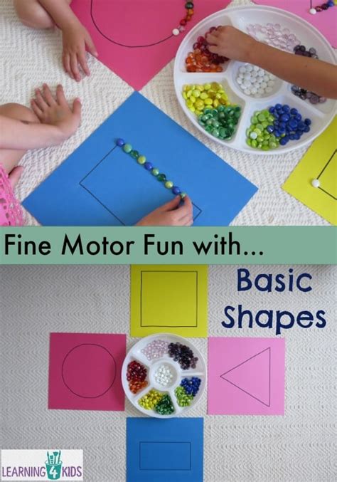 Getting a group of kids to pay attention in a classroom is no easy task. Basic Shapes Work Station or Centre Activity | Learning 4 Kids