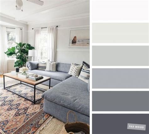 The Best Living Room Color Schemes Grey Palette