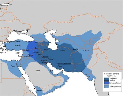 Sassanid Empire 226 551 Parthian Empire Sassanid Persian Empire Map