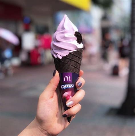 Mcdonald's menu is most notable for its variations of for drinks with most caffeine, get the large mocha, caramel mocha, iced coffee or iced mocha. McDonald's New Sweet Potato Purple Ice Cream | So Yummy