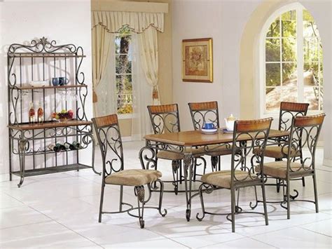 Wrought Iron Dining Set Dining Room Design Traditional Dining Rooms