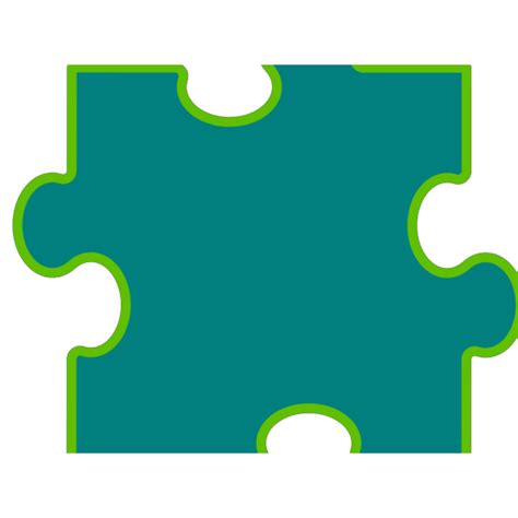Blue Green Puzzle Piece Png Svg Clip Art For Web Download Clip Art