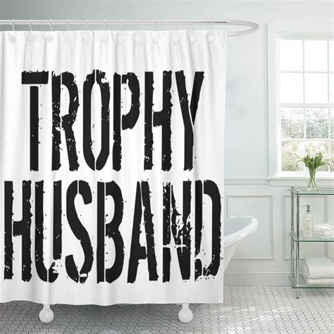 Cynlon Wedding Trophy Husband Funny Groom Men Humor Joke Marriage Bathroom Decor Bath Shower