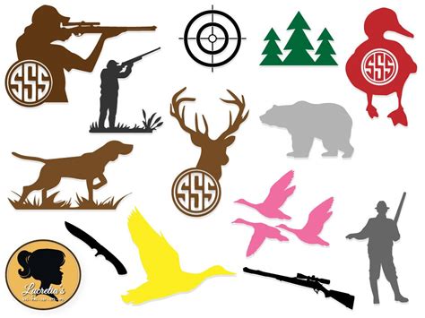 Hunter Target Svg Hunting Silhouette Instant Downloadsformat For
