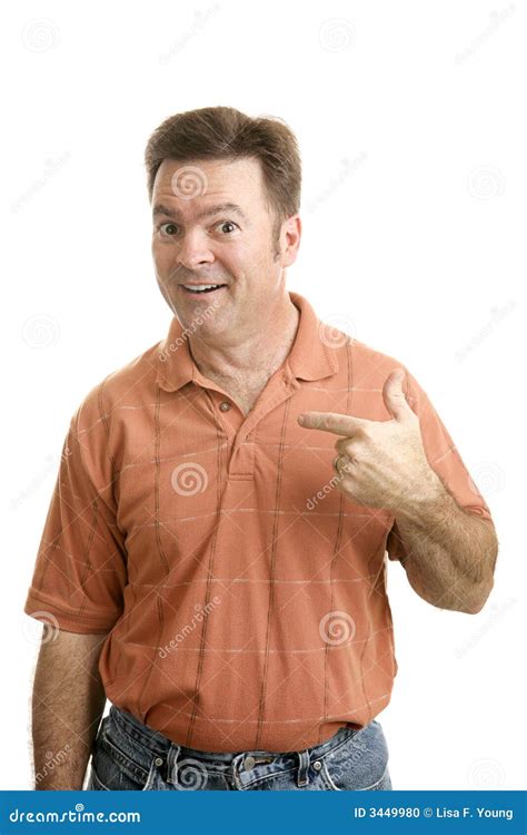 Who Me Stock Photo Image Of People Gesture Lucky Eyes 3449980