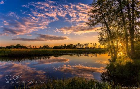 New On 500px Summer Evening On S Small River By Alekseimalygin By