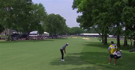 Joaquin Niemann 2nd Shot Of The 5th Hole In The 2022 Pga Championship Round 2 Pga Championship