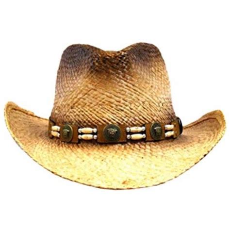 Distressed Raffia Cowboy Hat With Beaded Hatband 21 Liked On