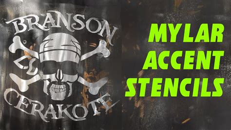 Introducing Our New Laser Cut Mylar Stencils Branson Cerakote And