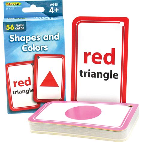 Shapes And Colors Flash Cards Tcr62051 Teacher Created Resources