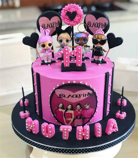 5 images of lol dolls from different collections on one coloring page. L.O.L Surprise Birthday Cakes | bestfamilyparty.com