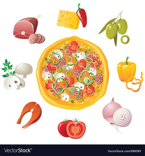 Pizza Ingredients Clip Art