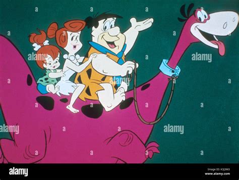 Die Flintstones Pebbles Wilma Flintstone Fred Feuerstein Dino
