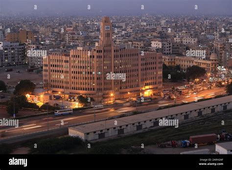 Birdseye View Karachi Stock Photo Alamy
