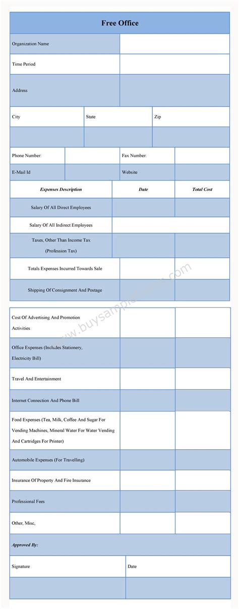 Free Printable Office Forms Template Printable Templates