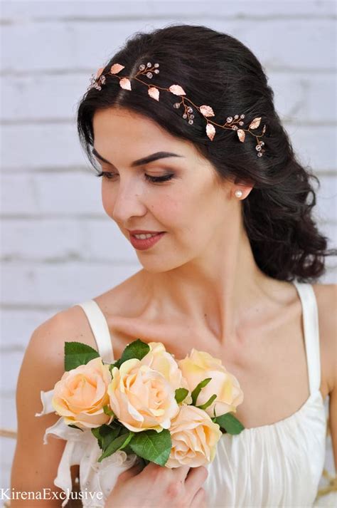 Rose Gold Wedding Hair Accessories Wedding Headpiece Rose Gold