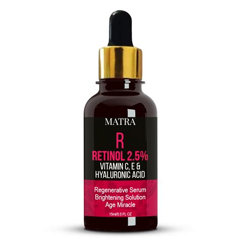 Matra Retinol Serum 25 Vitamin C E And Hyaluronic Acid Face Serum