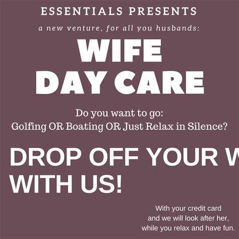 New At Essentials Wife Day Care Do You Want To Go Golfing