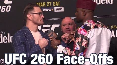 Alonzo menifield shoulder choke vettori vs fighter vs ufc on abc 2 april, 10, 2021. UFC 260 Face-Offs: Stipe Miocic vs Francis Ngannou - YouTube