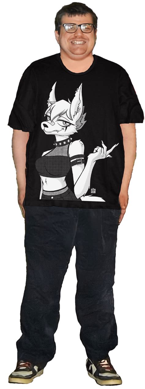 justin coolidge wearing the hot topic furry shirt r justinrpg