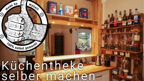 Eine theke ohne lichterkette ist schließlich nur halb so authentisch. Küchen Bar, Theke selber bauen, selber machen DIY ...