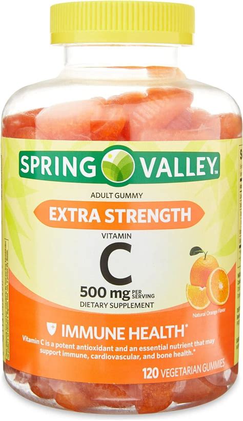 Spring Valley Vitamin C Gummies For Adults Extra Strength 500 Mg 120 Ct