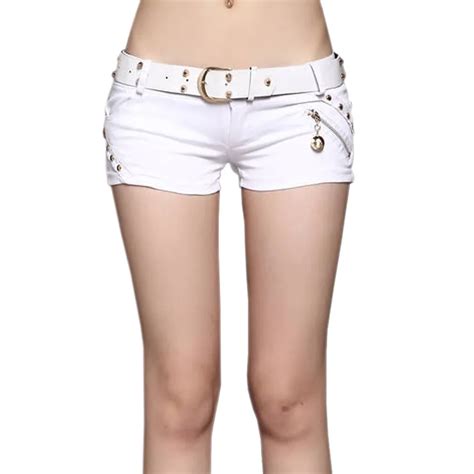White Shorts Fashion Brand Women Shorts Low Waist Sexy Shorts Female